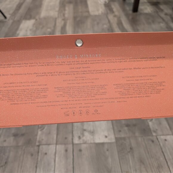 Smoke & Mirrors “The Ultimate Lip Party” 15-Piece Lip Gloss & Plumper Set – NIB - Picture 6 of 6